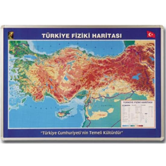 Türkiye Fiziki Haritası 70x100 cm